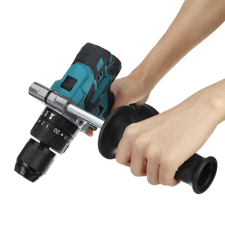 Cordless Brushless Hammer Driver Drill With Handle For Makita 18V Battery - MRSLM