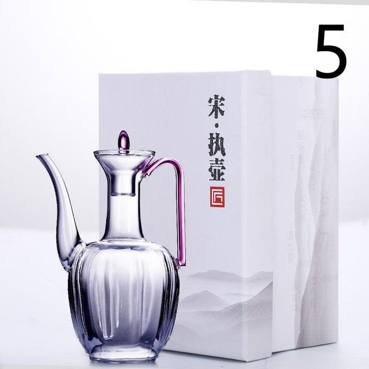 Handmade High Temperature Resistant Imperial Concubine Warm Wine Glass Jug Set - MRSLM