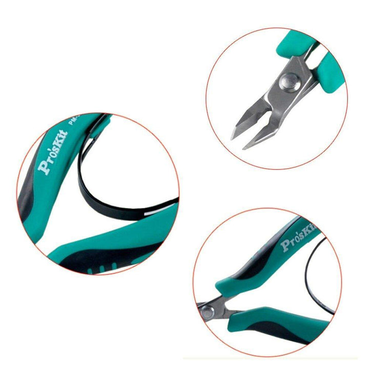 Pro'sKit PM-396F Forceps Diagonal Pliers for Electrical Beading Cable Wire Side Cutter - MRSLM