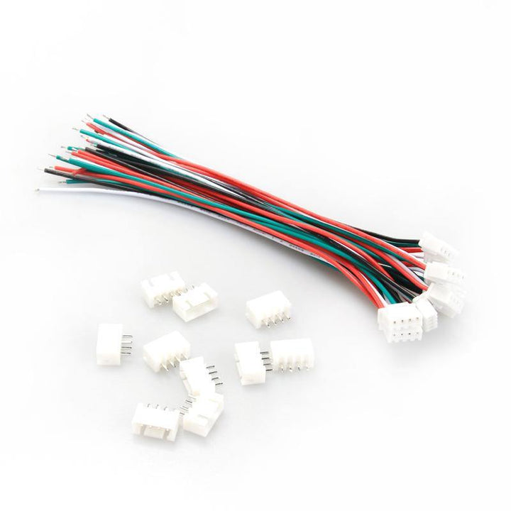 10Pcs DIY Mini Micro JST XH2.54mm 2PIN/3PIN/4PIN/5PIN/6PIN Connector Terminal Plug with Cable Wire 24AWG 15cm for RC Model Battery Receiver - MRSLM