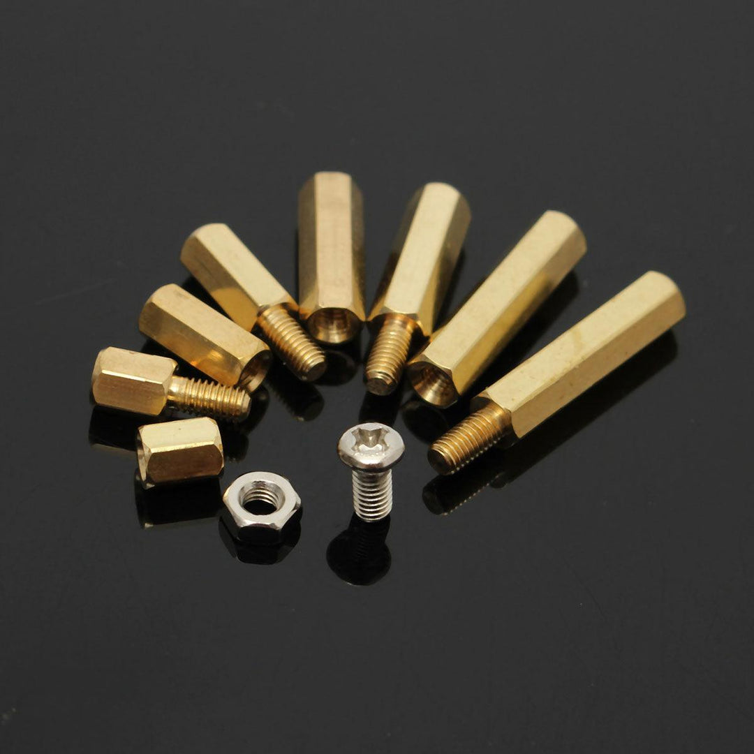 Suleve™ M3BH2 120Pcs M3 Male-Female Brass Hex Column Standoff Support Spacer Pillar For PCB Board - MRSLM