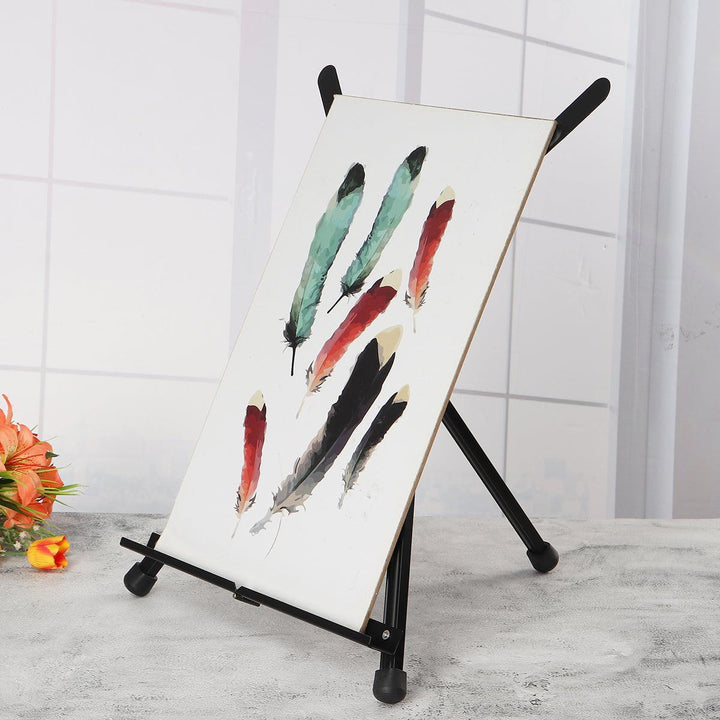 Foldable Easel Aluminium Tripod Alloy 360º Rotation Adjustable Painting Display Tripod Sketchpad Bracket Stand - MRSLM