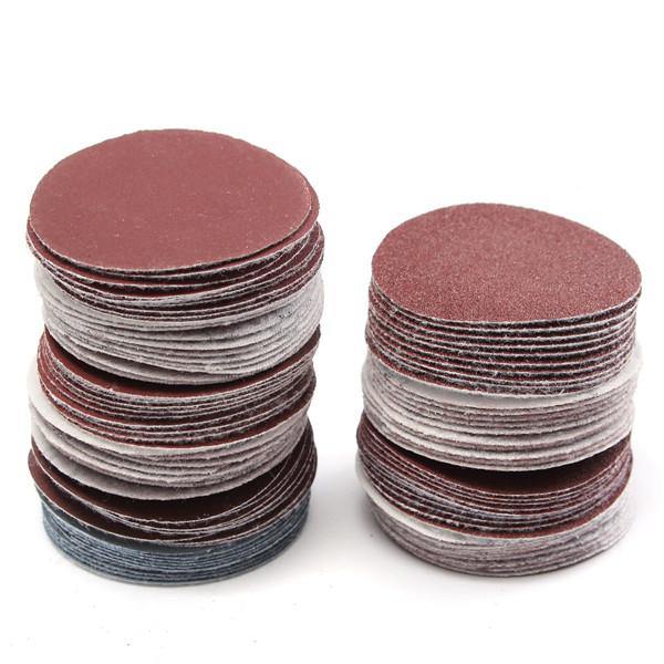 100pcs 2 Inch 50mm Sander Disc 80 to 3000 Grit Sanding Polishing Pad Sandpaper - MRSLM