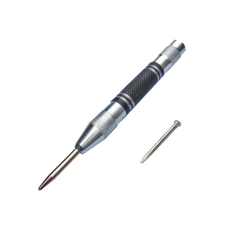 Automatic Center Pin Spring Loaded Mark Center Punch Tool Wood Indentation Mark Woodworking Tool Bit Punch - MRSLM