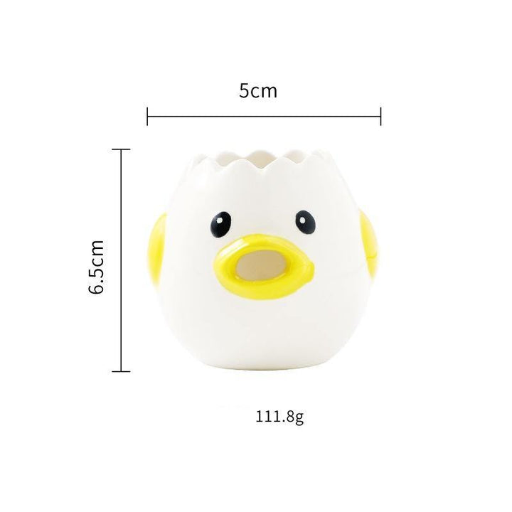 Cute Chicken Ceramic Egg White Separator Kitchen Accessories Practical - MRSLM