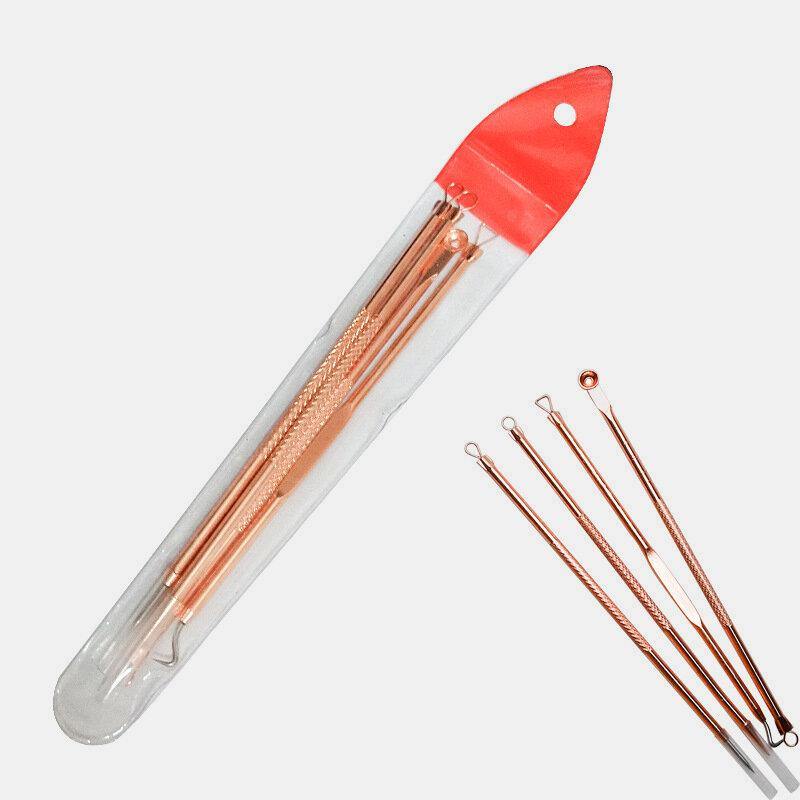 Acne Needle Set Blackhead Tools Rose Gold Acne Needle Acne Needle Beauty Needle Set of 4 - MRSLM