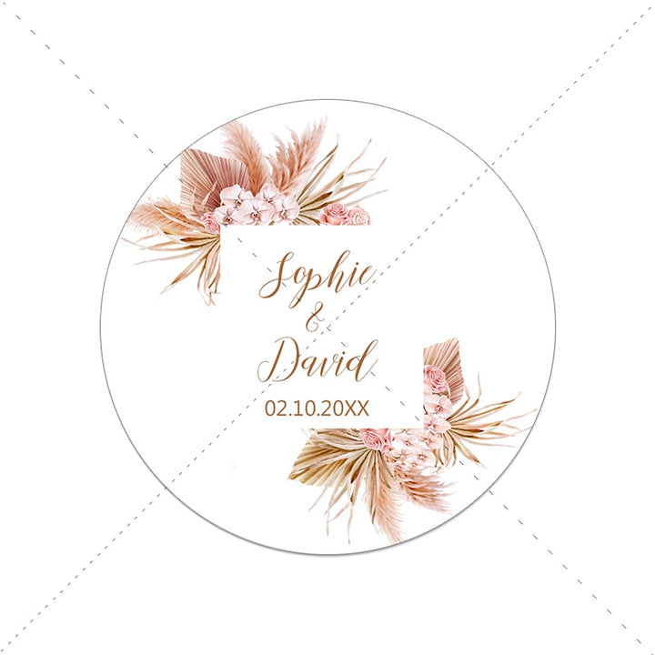 Wedding Customized Stickers Set