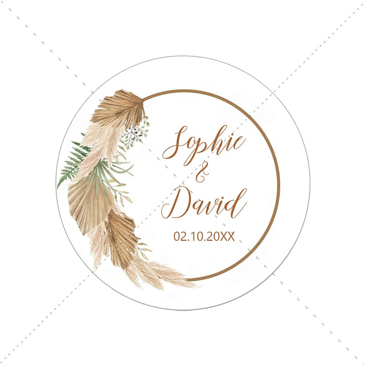 Wedding Customized Stickers Set