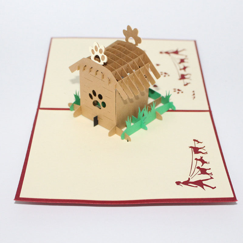 3D Laser Handmade Cute Paper Invitation