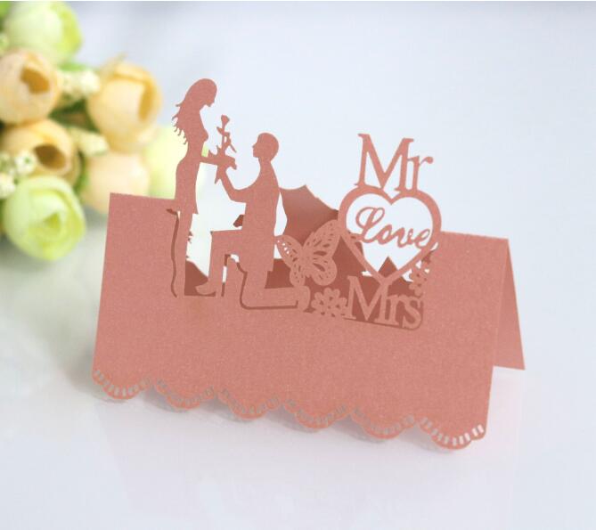 Cute Table Card for Wedding Party 100 pcs Set