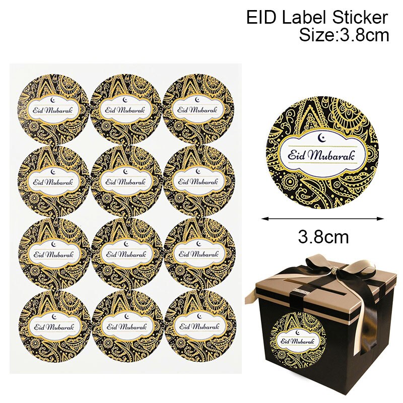 Eid Paper Gift Stickers