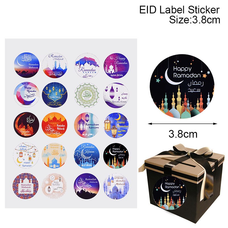 Eid Paper Gift Stickers