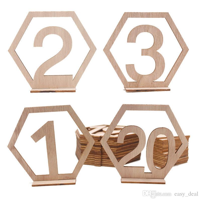 Wedding Table Numbers with Holders