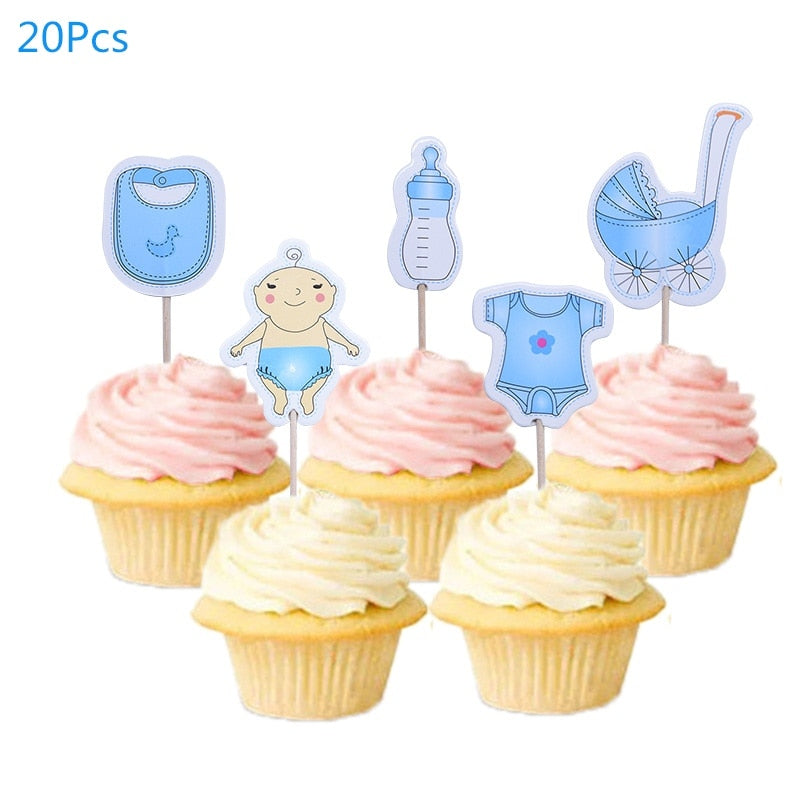 Gender Reveal Party Tableware Set & Decorations