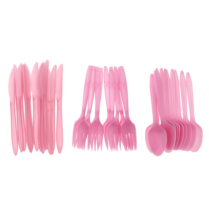Pink Party Disposable Tableware 36 pcs Set