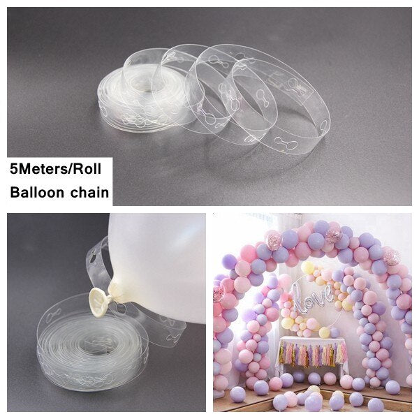 Party Ballon Set with Ribbon and Confetti Inside