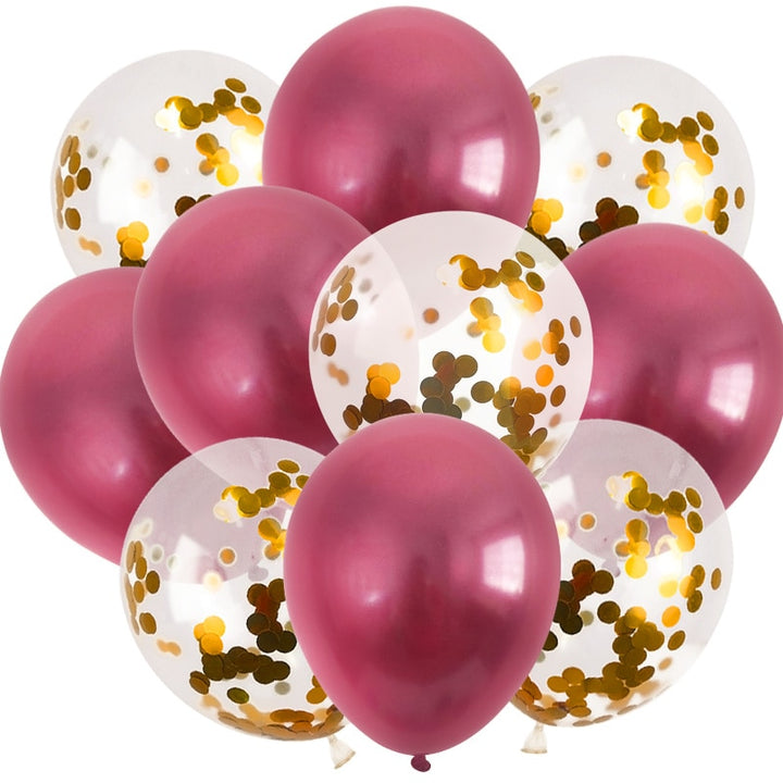 Metallic Balloons for Party 10 Pcs Set