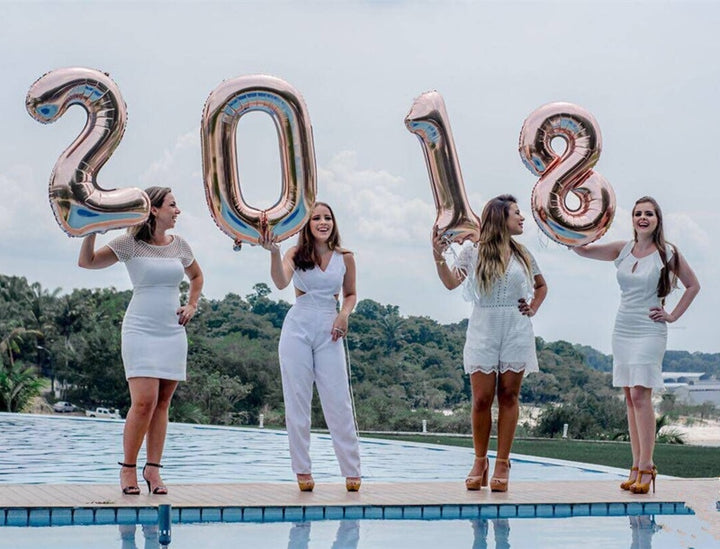 Number Shaped Foil Balloons for Birthday Party