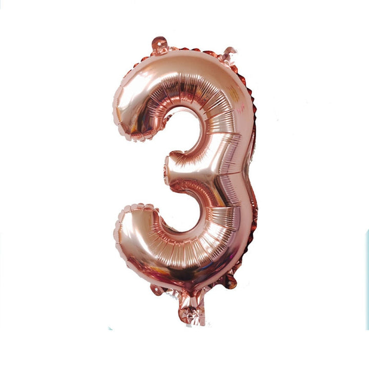 Number Shaped Foil Balloons for Birthday Party