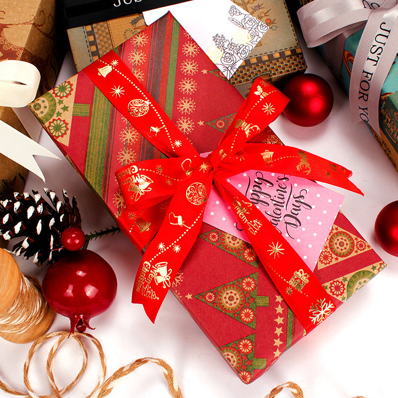 Stylish Christmas Kraft Paper 10 pcs Set