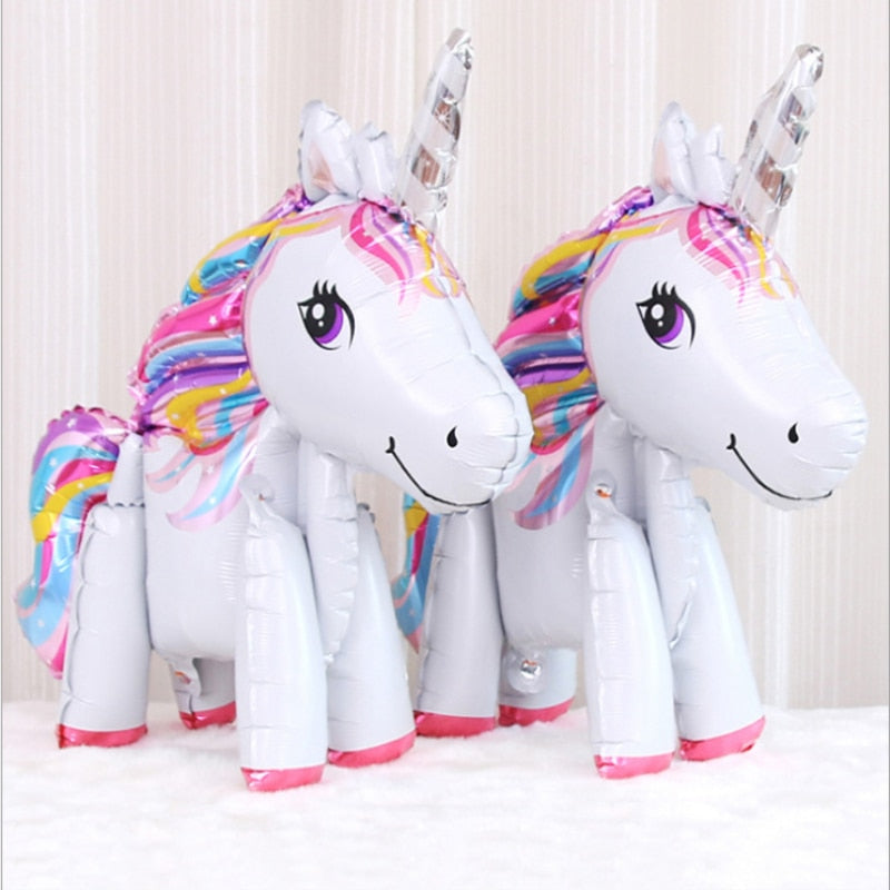 3D Rainbow Unicorn Balloons for Party Decoration