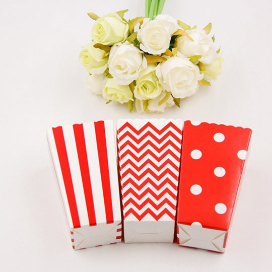 Paper Popcorn Boxes Set