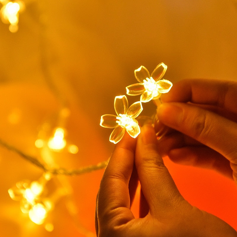 Battery Powered Cherry Blossom Flowers LED String