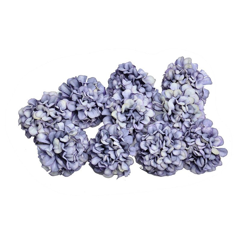 Artificial Hydrangea Flowers for Party 10 Pcs Set