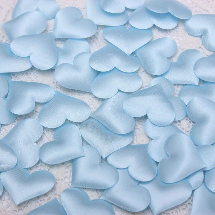 Heart Petals Satin Confetti 100 pcs Set