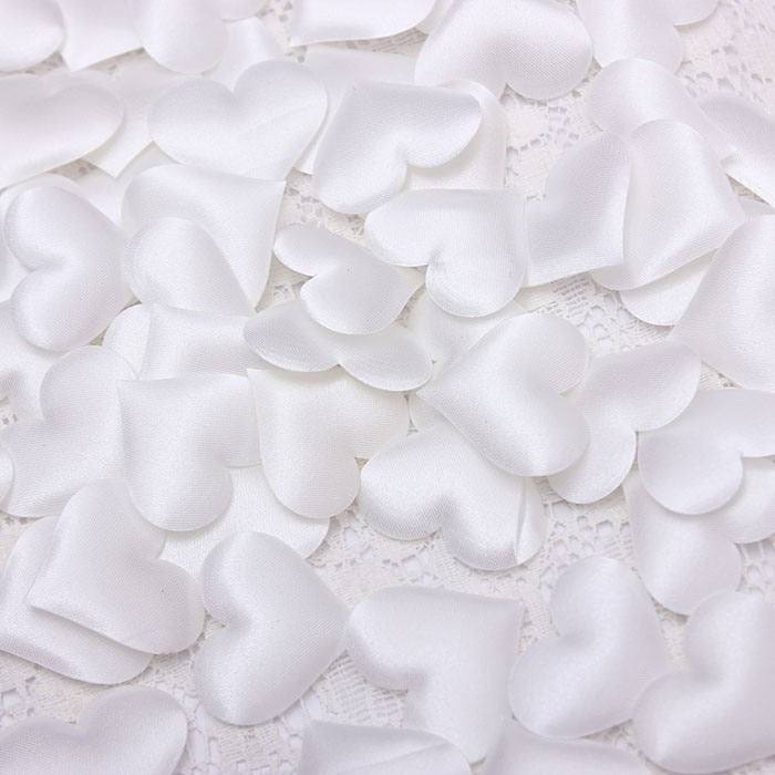 Heart Petals Satin Confetti 100 pcs Set