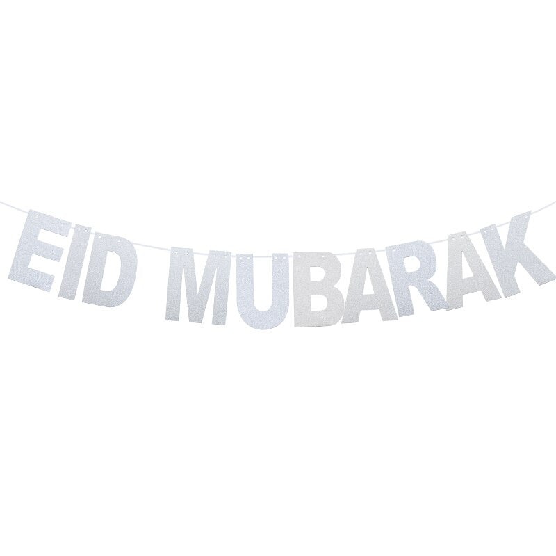 Eid Mubarak Decorative Banner / Balloons Set