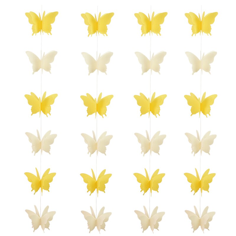 Colorful 3D Butterfly Paper Garland