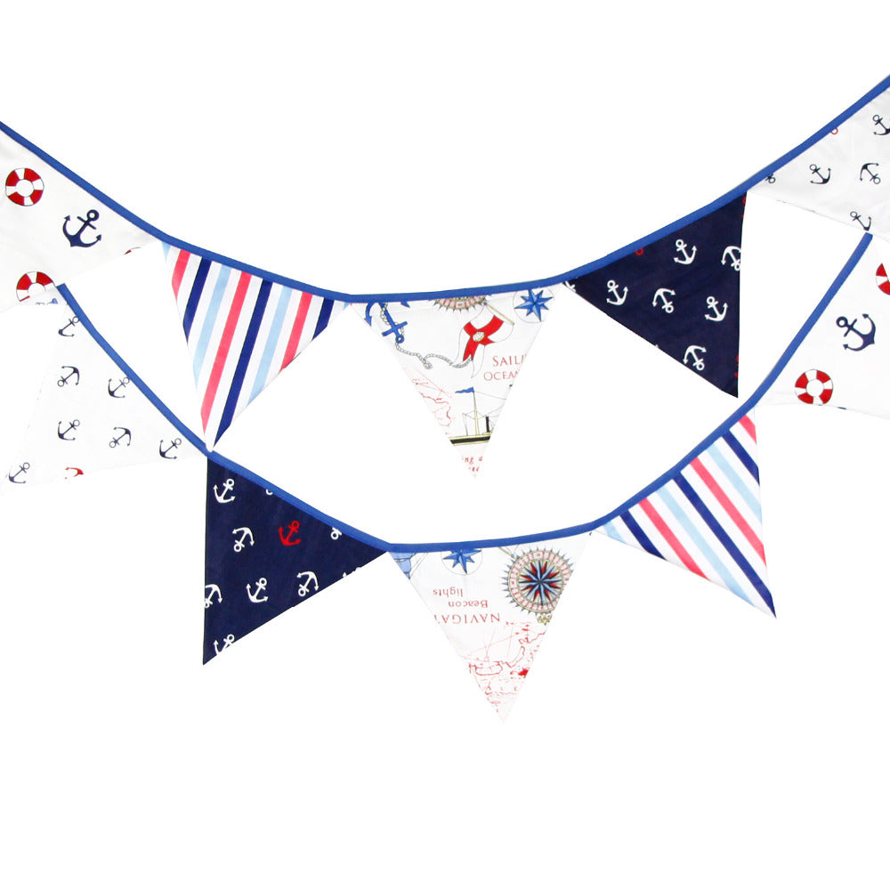 Colorful Cotton Flags Party Banner