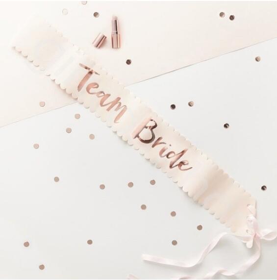 Rose Gold Bachelorette Party Sash/Decoration