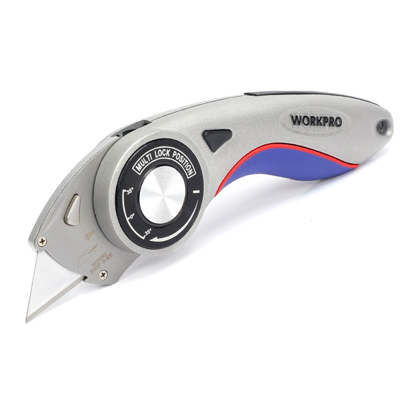 Adjustable Utility Knife with Aluminum Handle