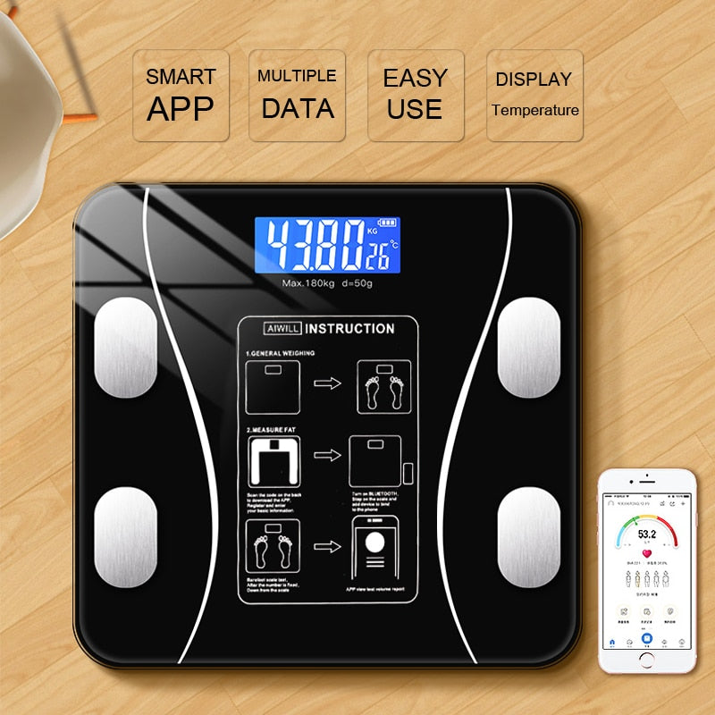 Toughened Glass Smart Bathroom Scale