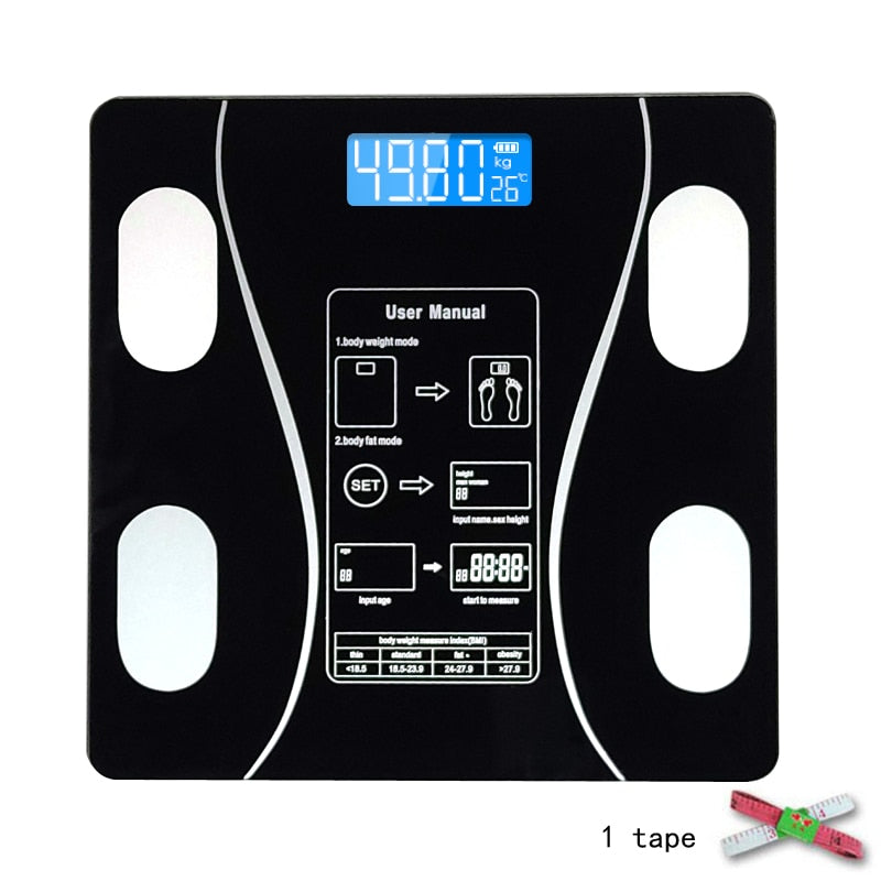 Toughened Glass Smart Bathroom Scale