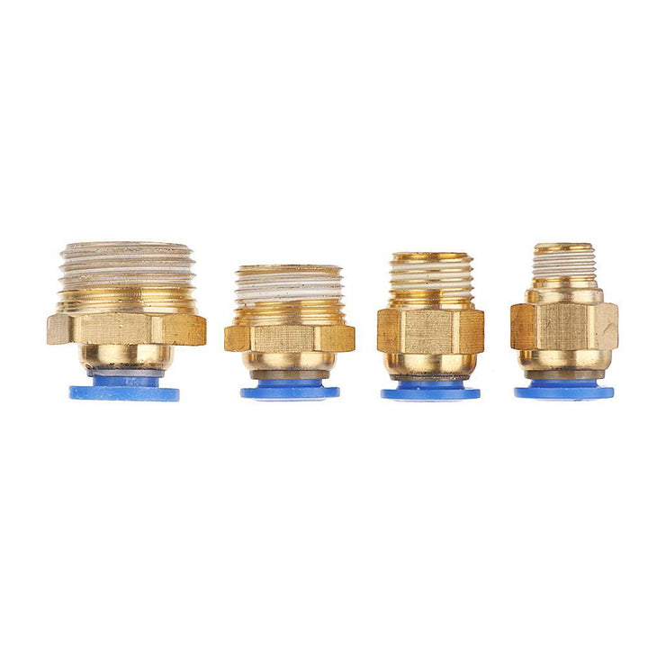 Machifit Pneumatic Connector Quick Joint PC Straight Male Thread Pipe Fittings 8-01/02/03/04 - MRSLM