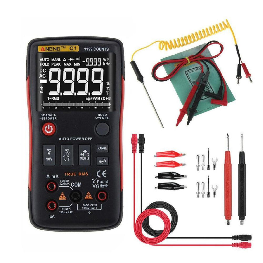 ANENG Q1 9999 Counts True RMS Digital Multimeter AC DC Voltage Current Resistance Capacitance Tester - MRSLM