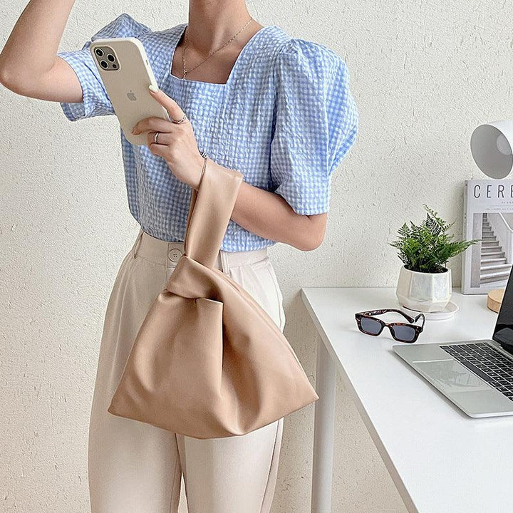 Fashion Portable Soft Face Fold Small Square Bag - MRSLM