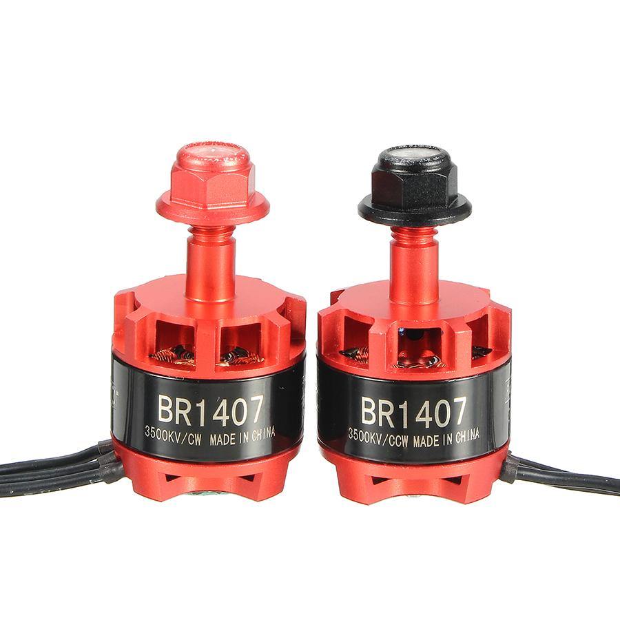 Racerstar Racing Edition 1407 BR1407 3500KV 2-3S Brushless Motor Red for 150 180 200 RC Drone FPV Racing - MRSLM