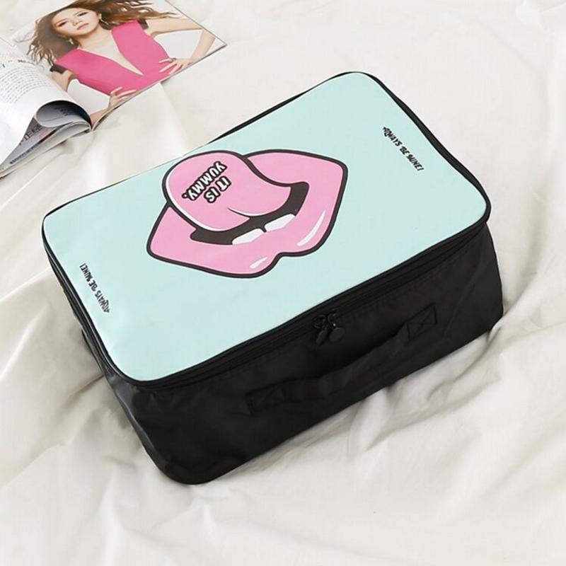 38cm Cute Cartoon Portable Travel Storage Bag Boarding Bag Luggage Clothing Trolley Case Wash Bag - MRSLM