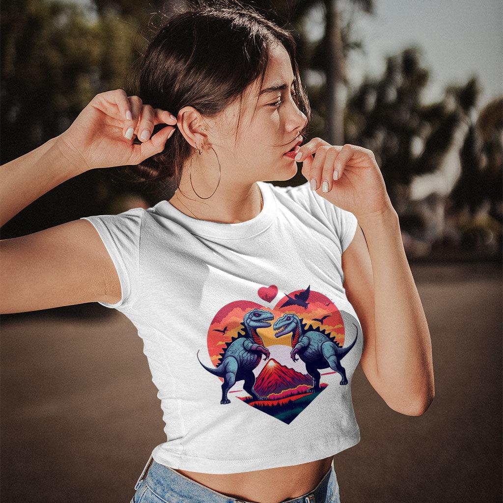 Fantastic Women's Cropped T-Shirt - Animal Cartoon Crop Top - Colorful Cropped Tee - MRSLM