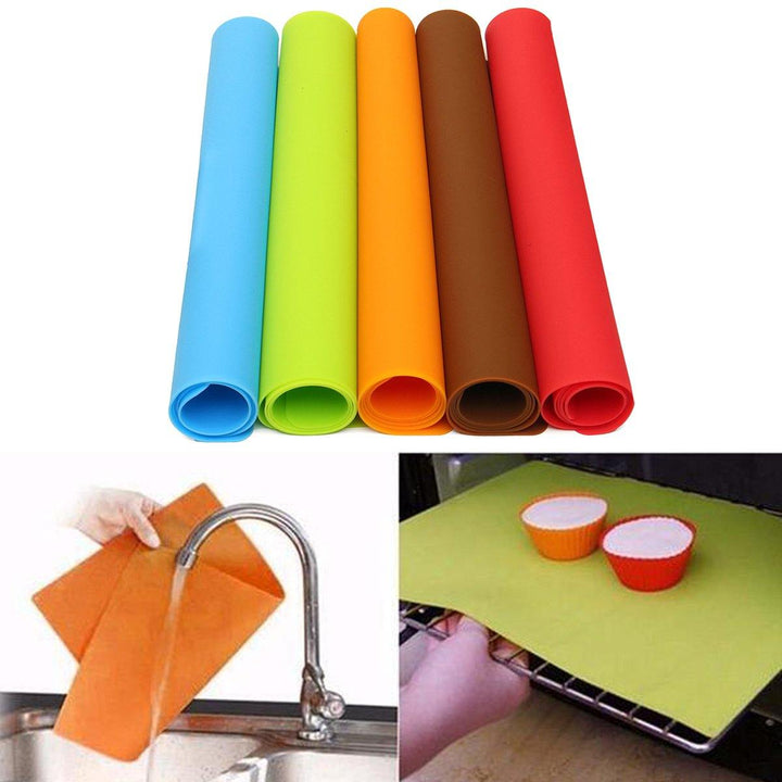 Silicone Extra Large Thick Baking Mat Oven Tray Liner Cake Pizza Pie Bakeware Nonstick Rolling Sheet - MRSLM