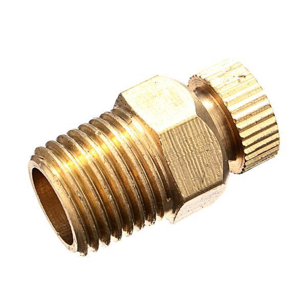 PT 1/2 3/8 1/4 Inch Brass Drain Valve Air Compressor Male Threaded Water Drain Valve - MRSLM