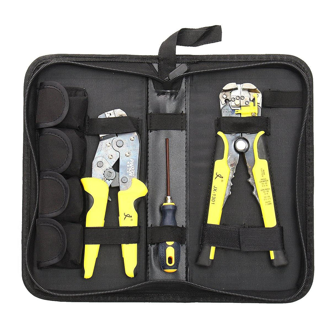 JX-D4301 Wire Crimpers Engineering Ratcheting Terminal Crimping Pliers Tool Set - MRSLM