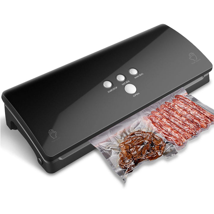 Food Packaging Vacuum Sealer Machine Automatic Vacuum Sealing System for Food Fresh Black - MRSLM