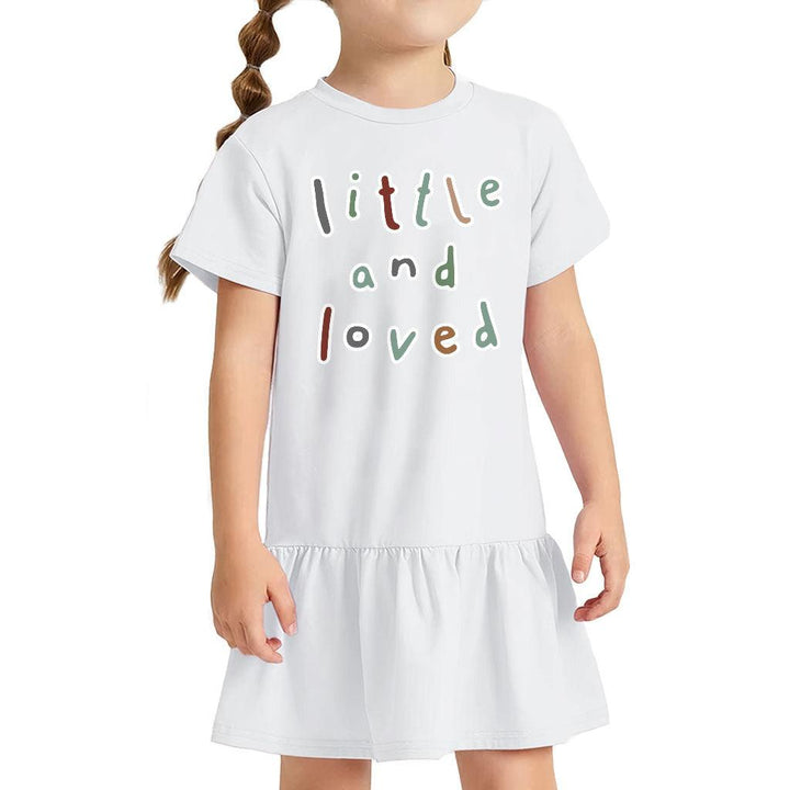 Little and Loved Toddler Rib Dress - Kawaii Girls' Dress - Themed Toddler Dress - MRSLM