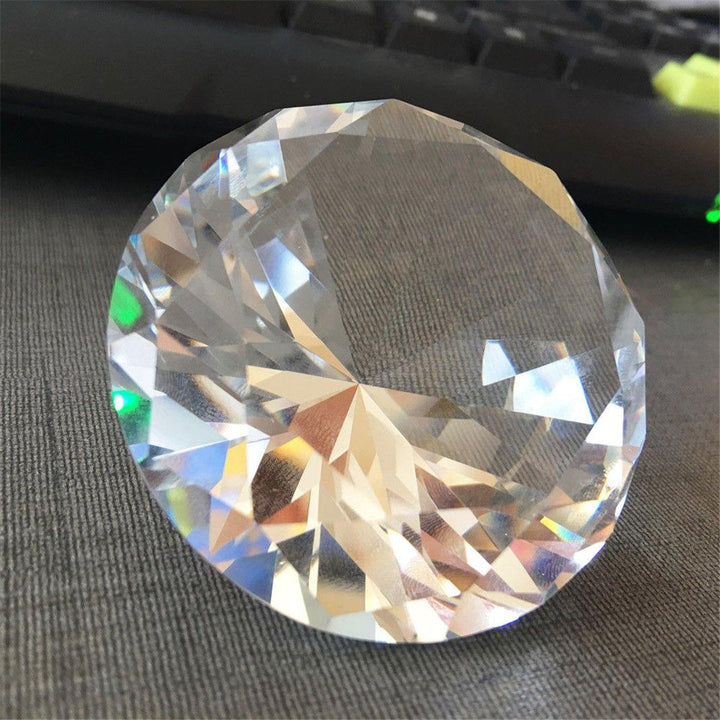 60mm Big K9 Crystal Clear Diamond Glass Art Paperweight Decorations Ornament Creative Gifts - MRSLM