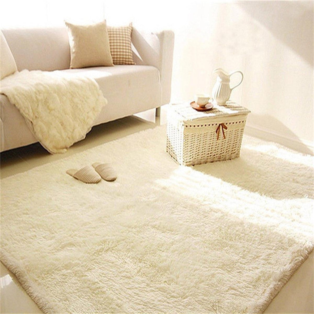 80X120CM Soft Fluffy Rugs Shaggy Area Rug Home Carpet Floor Mat Living Room Carpet Soft Cosy Bedside Floor Yoga Mats - MRSLM